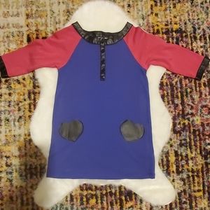 Fabkids dress Color block purple pink